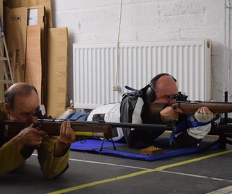 Prone shooters Dave and Roger